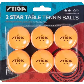 2-Star Table Tennis Balls (6 Pack)