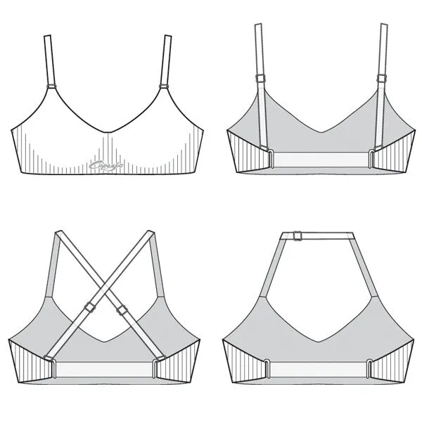 Adult Seamless Clear Back Bra