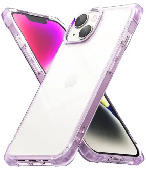 Apple iPhone 14 Back Cover Case | Fusion Bumper - Clear Purple