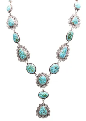 Birdseye Kingman Turquoise Lariat Necklace | "E"