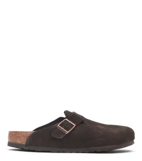 Birkenstock Boston Soft Footbed Suede Mocha