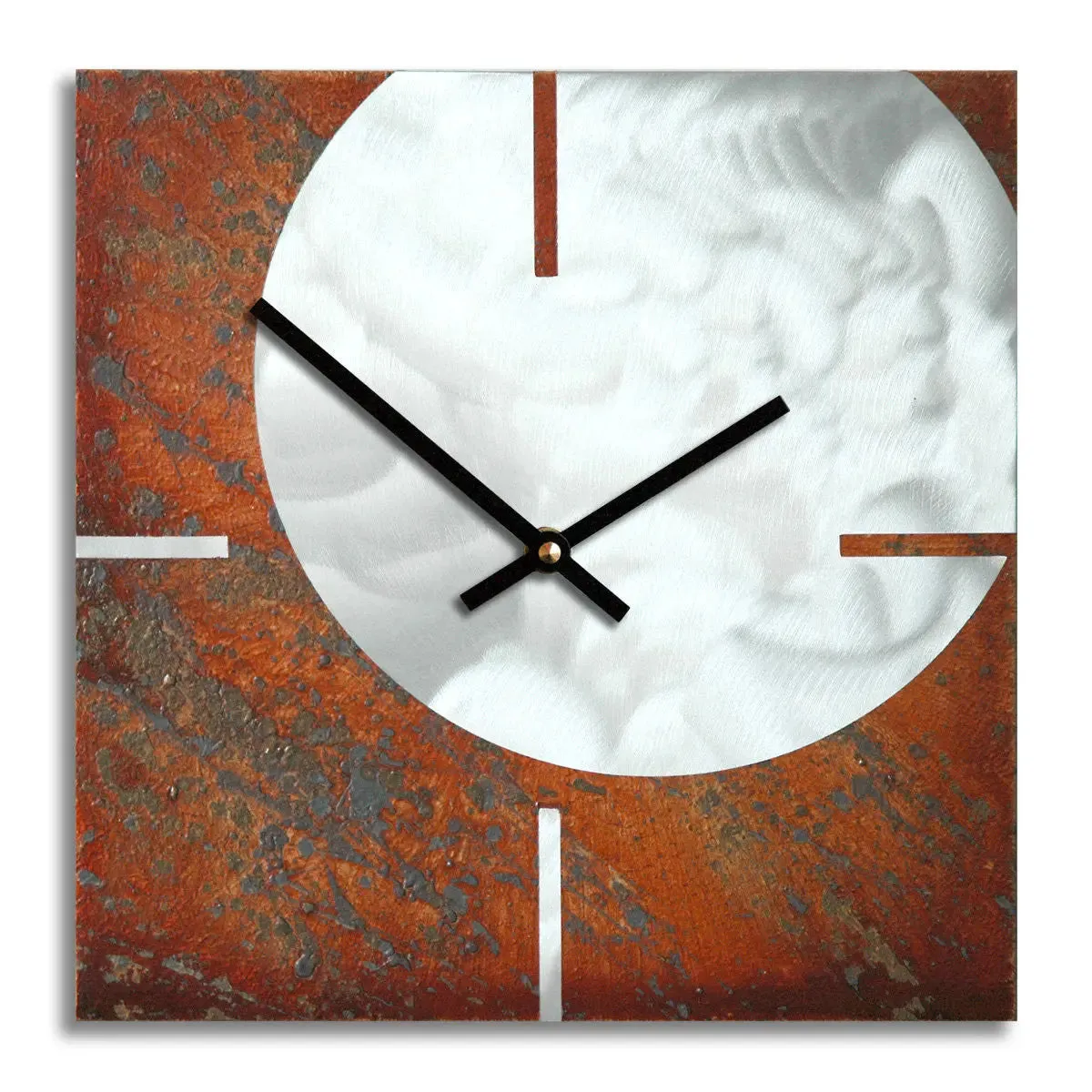 Circle and Square Wall Clock by Robert and Jacqueline Rickard