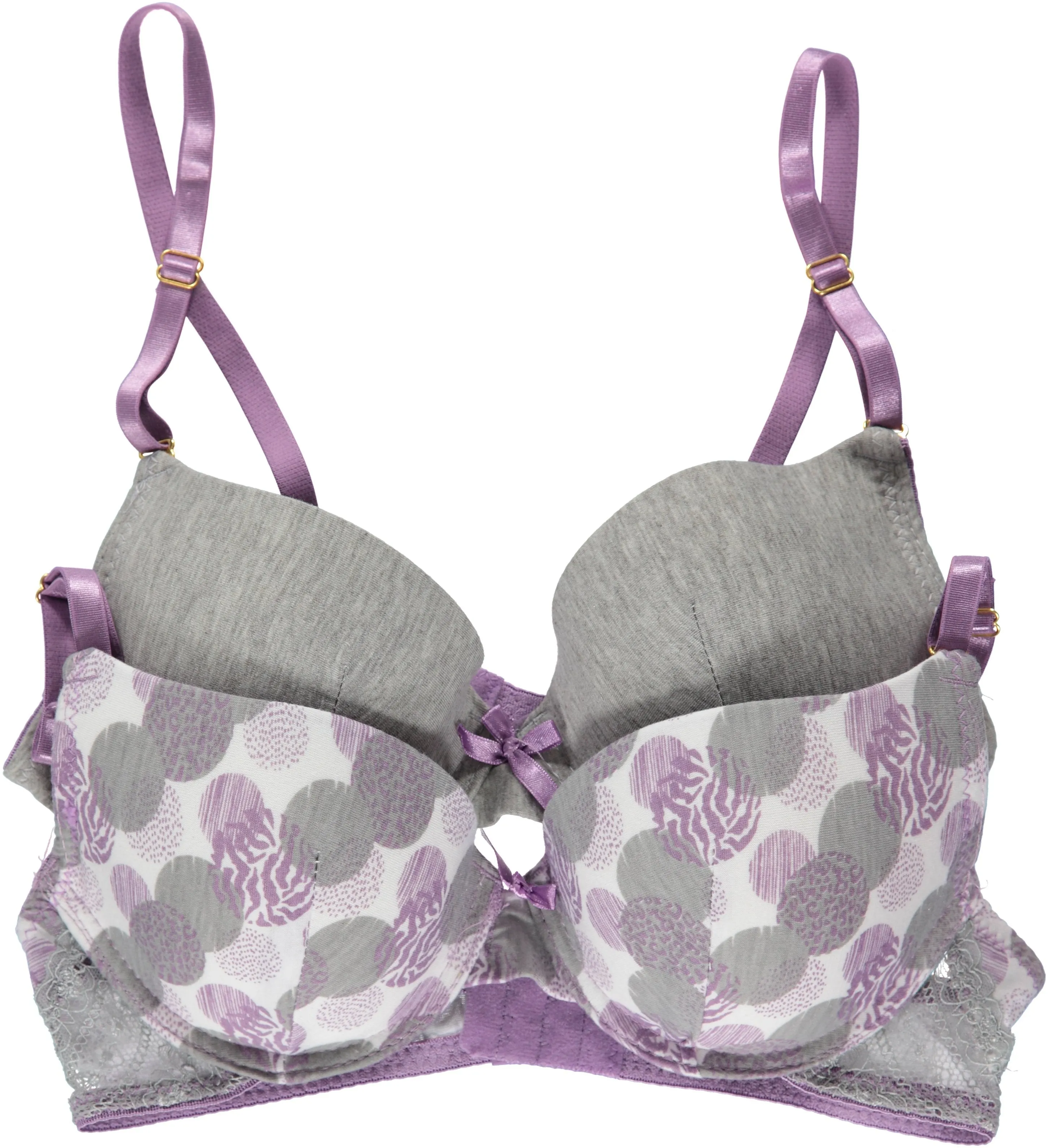 dELiA's Women's Push-Up Plunge Bra Set, 2-Pack