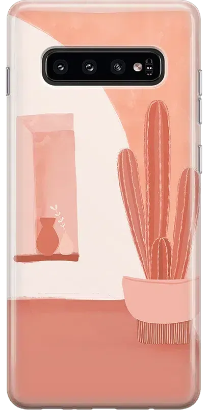 Desert Daze | Peachy Cactus Samsung Case