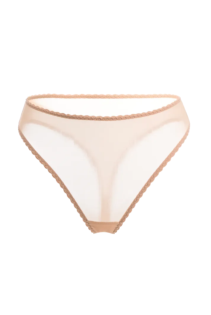 Iconic High Rise Thong | Nude