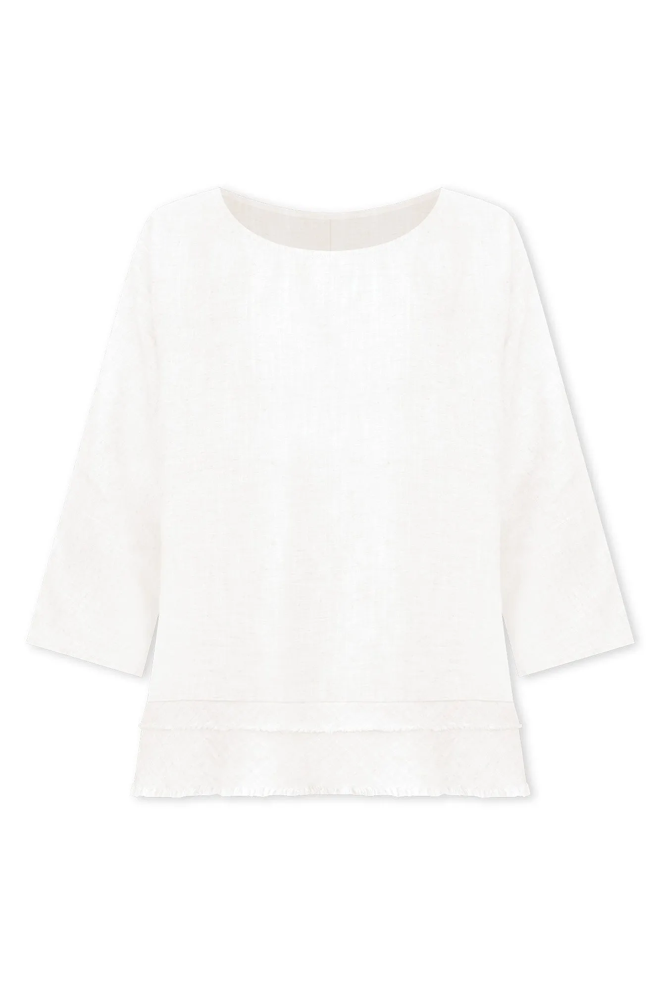 Johanna White Layered Top