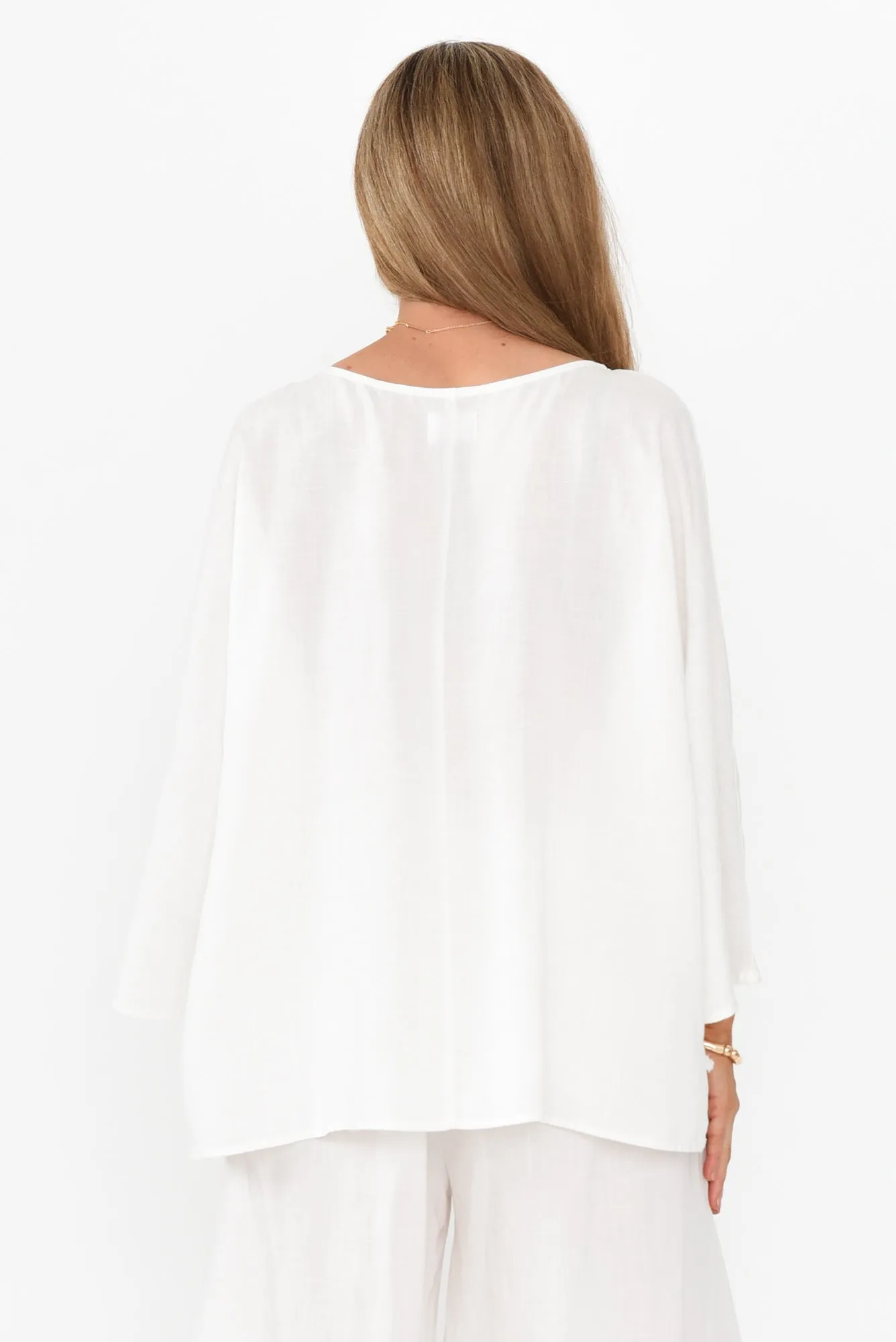 Johanna White Layered Top