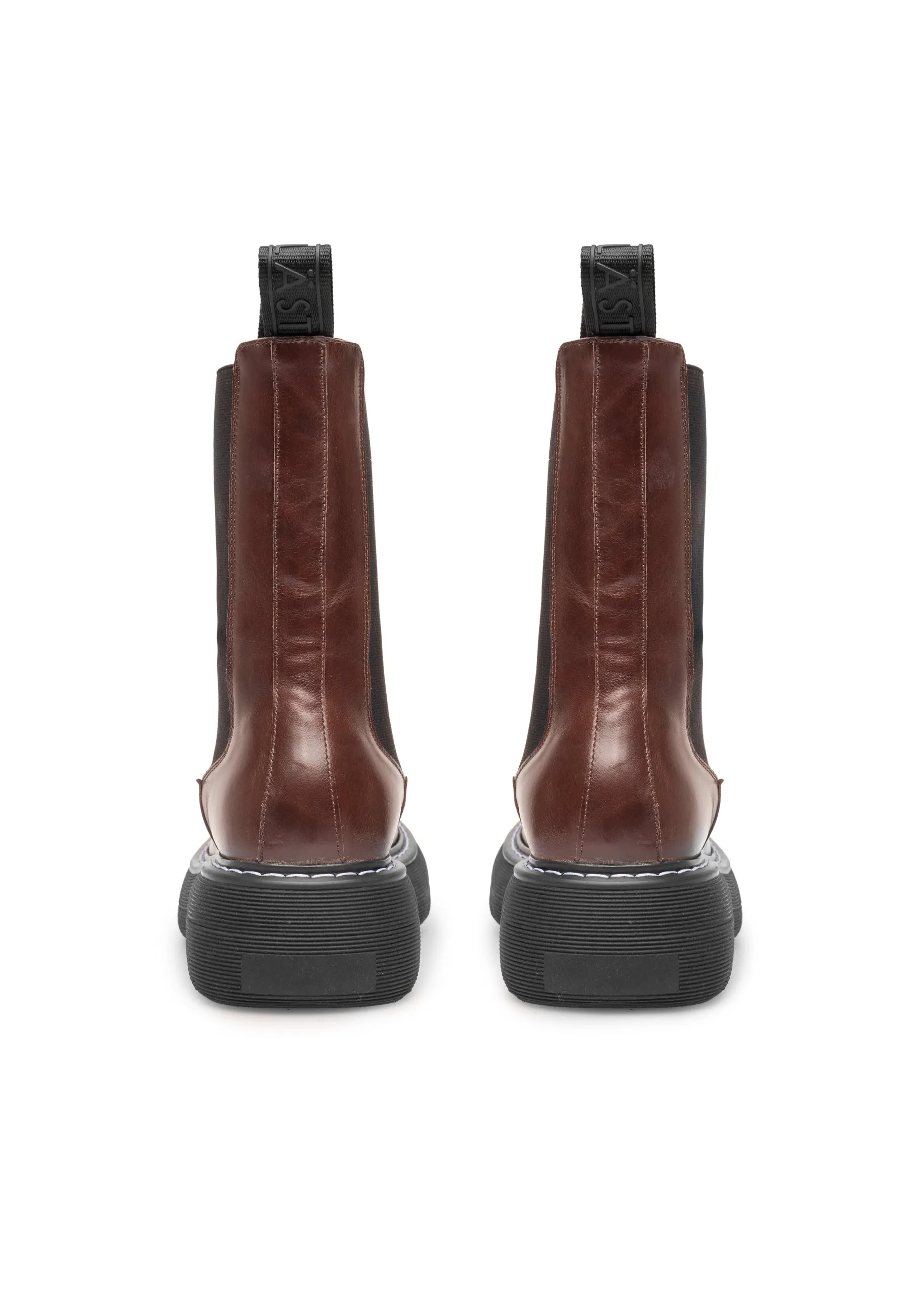 Joy Dark Brown High Chelsea Boots