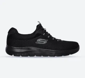 Men's Wide Fit Skechers 52811 Summits Slip On Sports Trainers - Black