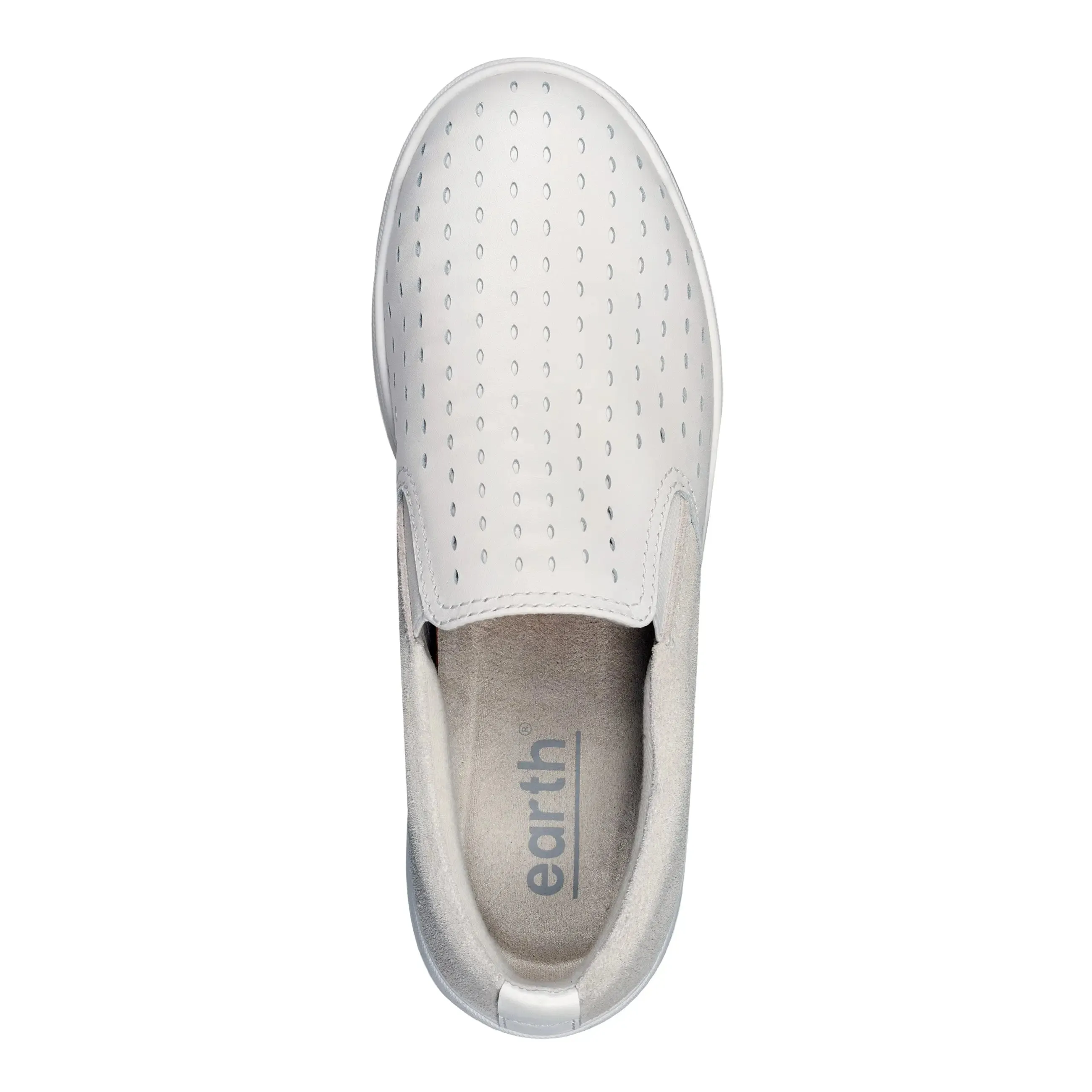 Nel Laser Cut Round Toe Casual Slip-on Sneakers