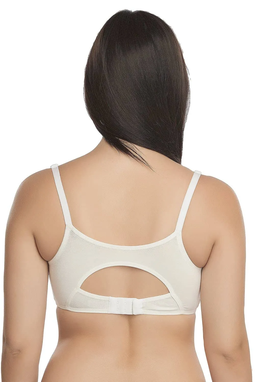 Organic Cotton Antimicrobial Busy Mama Starter Bra Kit (Pack Of 3)-IMBK05-White-