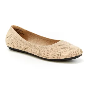 Round Toe Knit Top Flats (Narelle)