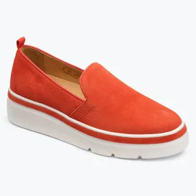 Sutton Suede Sneaker - Cherry Tomato