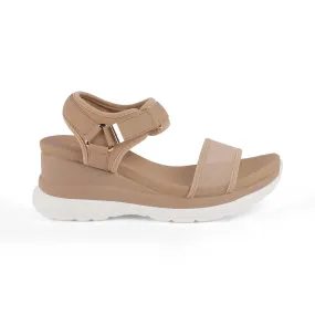 Tresmode Anci Beige Women's Casual Wedge Sandals