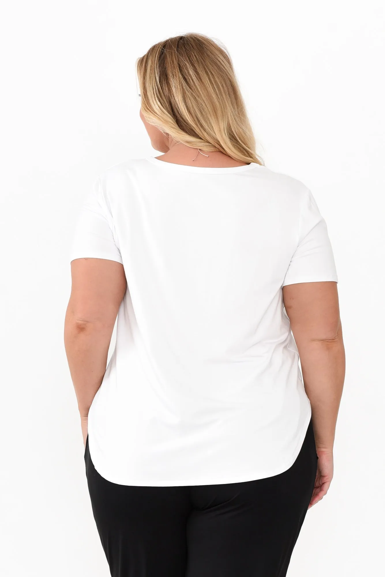 Veronica White Bamboo Tee