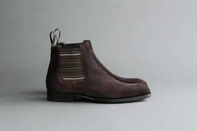 ZeroThreeThree.Haruki Brown Suede Chelsea Boots